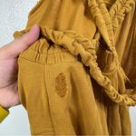Free People Movement Heart Center Mustard Romper Size Xsmall Gold Photo 7