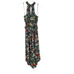 Anthropologie Geneva Halter Wide Leg Floral Jumpsuit Green Size XS Photo 5