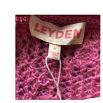 Leyden Womens Sweater Size Large Pink Diamond Cable Knit Long‎ Sleeve Pullover Photo 5