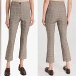 Veronica Beard  Arte Brown Plaid Striped Ankle Cropped Trouser Pant Sz 12 Photo 8