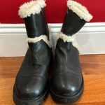 Aquatalia  Jillian Tumbled Calf Faux Fur Leather Zipper Casual Dress Boots size 9 Photo 0