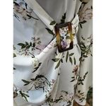 Pretty Little Thing Women White Floral Polyester V-Neck Long Sleeve Blouse Size L Photo 5