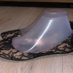 Dollhouse  Hunter black lace ruffle sequined back ballet flats Photo 0