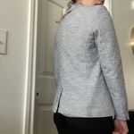 Loft Knit Modern Blazer Size 2 Fitted Style #501877 blue white pin striped Photo 4