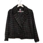 Vince Camuto  Tweed Windowpane Raw Edge Blazer S Photo 3