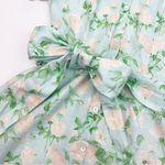 Hill House  The Laura Dress Shirtdress Blue Roses Linen Belted Short Mini Photo 5