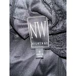 Nightway Women’s  Sexy Black Lace Sequin Halter Mini Cocktail Dress Clubwear Sz 8 Photo 5