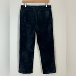 Lilly Pulitzer Vintage Suede Leather Wide Leg Pants Womens Sz 10 Black Western Photo 4