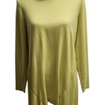 Chico's  Turtleneck Tunic Top‎ Asymmetric Hem Long Sleeve Casual Size 2 Photo 0