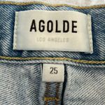 AGOLDE Parker Shorts Button Up Fly Distressed Size 25 Photo 4