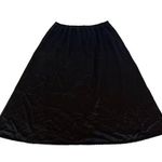 Vanity Fair Vintage  A-Line Black Half Slip Nylon Lace USA Made - Size L/28” Photo 0