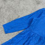 J. Crew Factory Women’s Eyelet Mini Shirt Dress Longsleeve Collared in Blue 14 Photo 7