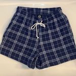 PacSun Blue Plaid Lounge Shorts NWOT XS Photo 0