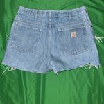Carhartt Blue Jean Shorts Distressed size 32 x 30-run small see measurements Photo 1