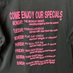 1990s Roadkill Cafe Single Stitch Tee M Funny Menu Graphic Black USA Unisex Fit Size M Photo 7