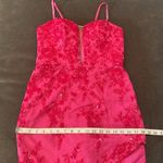 Women’s Pink Mermaid Fit Prom Party Dress Sparkly Sequins Lace Up Back Size 6 Photo 9