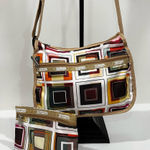 LeSportsac Deluxe Everyday Bag Set Colorful Geometric Crossbody Lightweight Photo 0