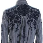 Johnny Was Western heavily embroidered velvet trimmed Miloqui button up shirt Photo 6