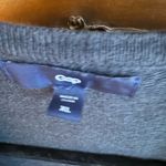 Gap  Gray Cardigan Sweater with Floral Embellishments Photo 1