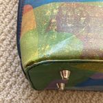 Y2K Watercolor Shoulder Bag Boho Pastel Southwest Artist Log Bag Tote Blue EUC Green Photo 4