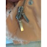 Facconable Womens Peach Lightweight Jacket XL Snap Front Collar Pockets Pink Photo 3