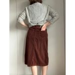 Lee Vintage 80s Jeans Corduroy Skirt Union Made Size M / 6 Classic Americana Photo 2