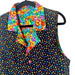 Vintage dog dreams colorful reversible dog animal print vest small Black Photo 6