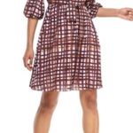 Gal Meets Glam  Lindsey Painted Windowpane Tie Neck Photo 2