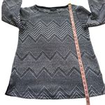 Lafayette 148 New York Sz M Women's Gray Blue Loose Open Knit Semi Sheer Sweater Photo 10