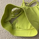 Fabletics  Macey Strappy Sports Bra Yellow Green Medium Support Padded XS VEUC Photo 8