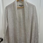 Neiman Marcus  The Cashmere Collection Open Cardigan Size Medium Cream Photo 0