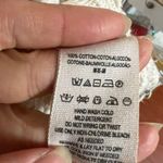 Free People nwot Women's cream M cotton oversized sweater crochet. Photo 2