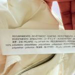 ZARA  Cream Faux Leather Cropped Pants Minimalist High Rise Straight Leg 6 - Flaw Photo 10