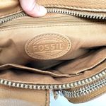Fossil Sutton Pebbled Leather Cross Body Tan Brown Photo 11