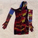 House Of CB NWOT  Dahlia Printed Cut Out Corset Mini Dress sz  S Photo 5