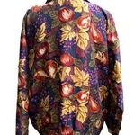 Vintage 90s EVR Silk Bomber Windbreaker jacket fruit Medium Multiple Photo 6