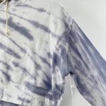 Good American  Cropped & Cool Tie Dye Hoodie Lilac White Size 5 XXL NWT Cozy Photo 5
