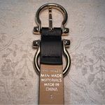 LP Blue Linea Pelle Black Faux Leather Belt Gold Buckle Size Small 40.5 inch Photo 5