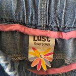 Vintage LUST Flower Power Soft Denim Shorts Multi Size L Photo 2