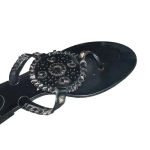 Jack Rogers  Black Leather Georgica Jelly Sandals Size‎ 8 Photo 7