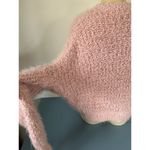 Oak + Fort  womens pink fuzzy sweater size S cropped long bell sleeves Photo 8