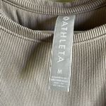 Athleta  cute workout top razor back purplish grey Photo 4