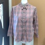 Lucky Brand  pink plaid button up shirt Photo 0
