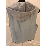 Brooklyn Cloth Brooklyn Co With Hood Pockets Button Up Size S Jean Vest Photo 4