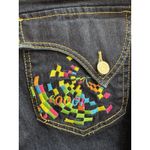 COOGI  Jeans Women's Embroidered Size 16 Cotton Blend Low Rise Dark Wash Denim Photo 5