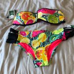 Body Glove  tutti Colorful Fruit Print Bikini Set small top xsmall bottoms Photo 0