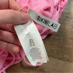 The Bikini Lab  Pink Lace-Up Side Low-Back One-Piece Swimsuit Women’s Size Large Photo 10