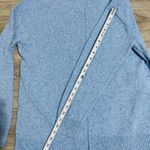 Karen Scott  Light Blue Speckled Mock Neck Knit Sweater Women XL Cotton Blend Photo 8