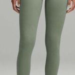 Lululemon  Wunder Train Ribbed High Rise Tight 25” Size 4 NWOT palm court green Photo 0