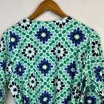 Snag Tights Blue Pearl Moroccan Print Cotton Blend Wrap Dress womens F 16 18 Photo 9